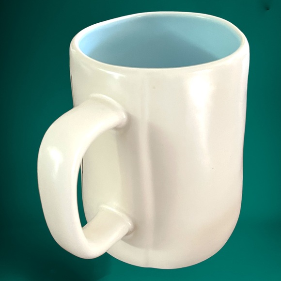 Rae Dunn Be You, Bravely Ceramic Coffee Mug with Blue Interior. New- 16 ounces. - Picture 4 of 4